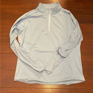 Women’s Sport Haley Light Blue Zip Shirt